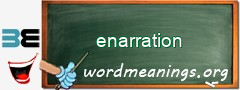 WordMeaning blackboard for enarration